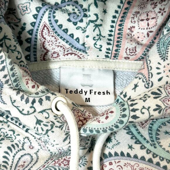 Teddy Fresh Paisley Hoodie | Multicolor Paisley | Size M (Unisex) - Picture 3 of 5